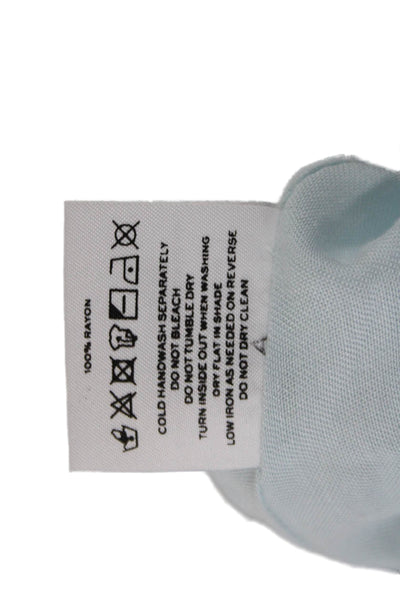 Faithfull The Brand Womens A-Line Sundress Light Blue Floral Rayon Size 6