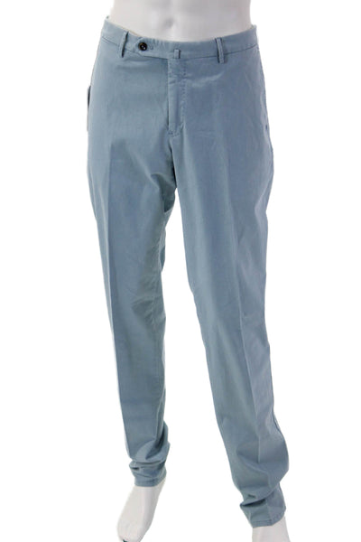 PT Torino Mens Chino Dress Pants Light Blue Cotton Elastane Size 54