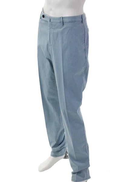 PT Torino Mens Chino Dress Pants Light Blue Cotton Elastane Size 54