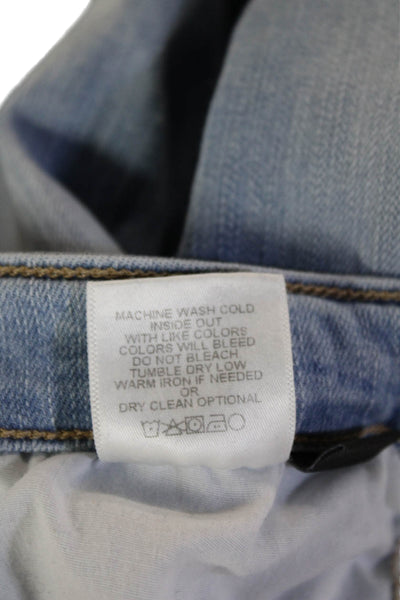Flying Monkey Women Cropped Skinny Jeans Light Blue Low Rise Size 24