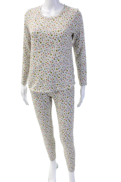 Emerson Road Womens Floral Print Pajama Set Multi Colored Size Small