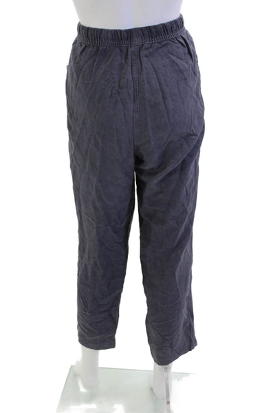 Splendid Womens Dark Gray Cropped Jogger Pants Drawstring Size M