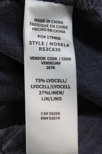 Splendid Womens Dark Gray Cropped Jogger Pants Drawstring Size M