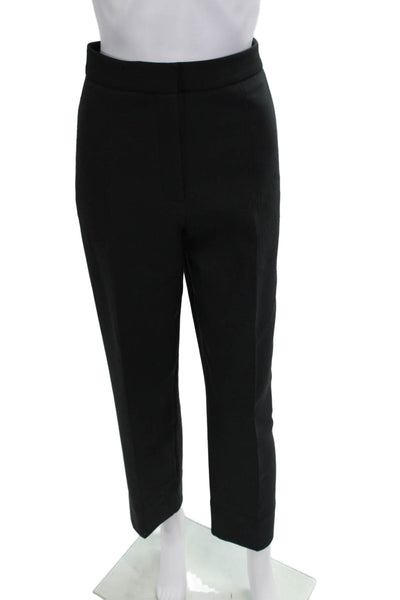 M&S Collection Womens Ankle Cropped Dress Pants Black Size 12