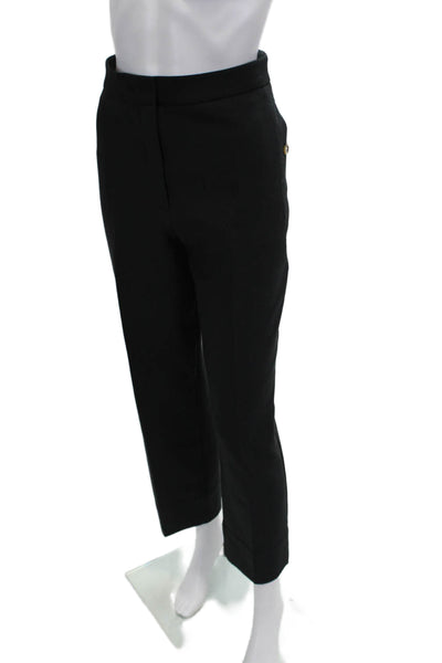 M&S Collection Womens Ankle Cropped Dress Pants Black Size 12