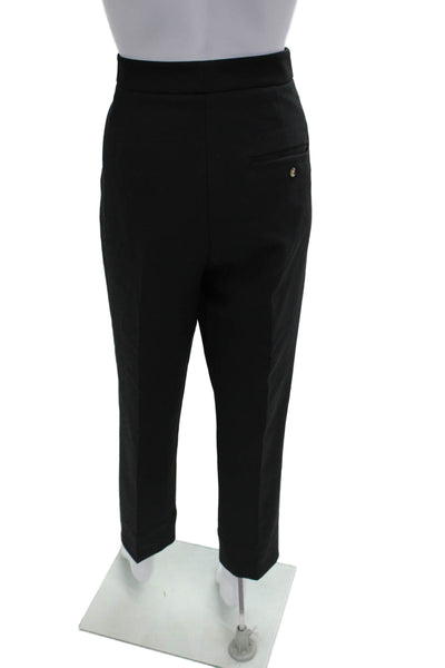 M&S Collection Womens Ankle Cropped Dress Pants Black Size 12