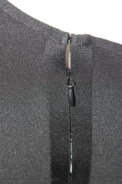 Dress the Population Womens Bodycon Sheath Black Knee Length Dress Size XS