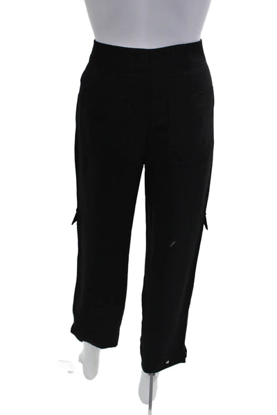 Club Monaco Womens Cropped Cargo Pants Black Petite Size 00