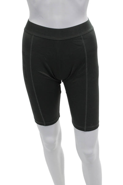 Kenzo Unisex Biker Shorts Dark Gray Cotton Elastane Size XS