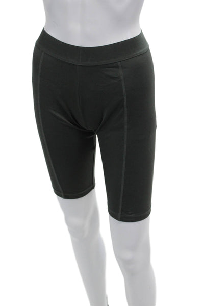 Kenzo Unisex Biker Shorts Dark Gray Cotton Elastane Size XS