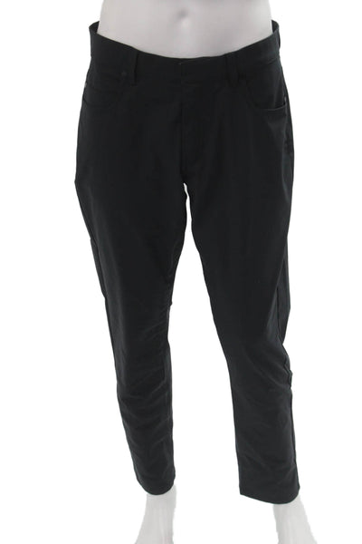 Nike Mens Black Polyester Button Pants Sports Size 33