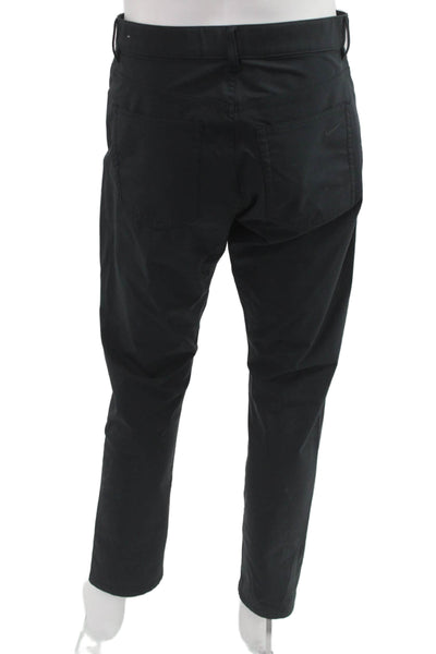 Nike Mens Black Polyester Button Pants Sports Size 33