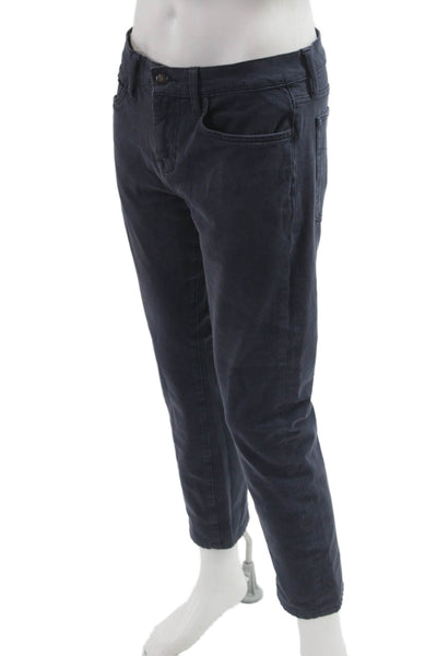 Joes Jeans Mens Dark Blue Ankle Cropped Pants Button Size 32
