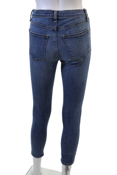 Veronica Beard Women Blue Ankle Skinny Jeans Size 25