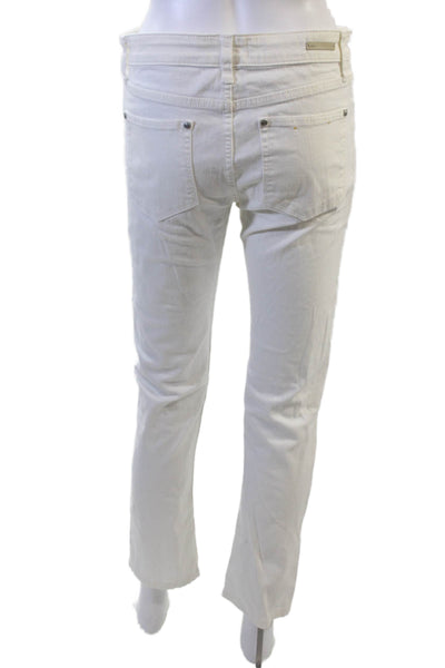 Pilcro and the Letterpress Anthropologie Women White Cropped Ankle Pants Size 28