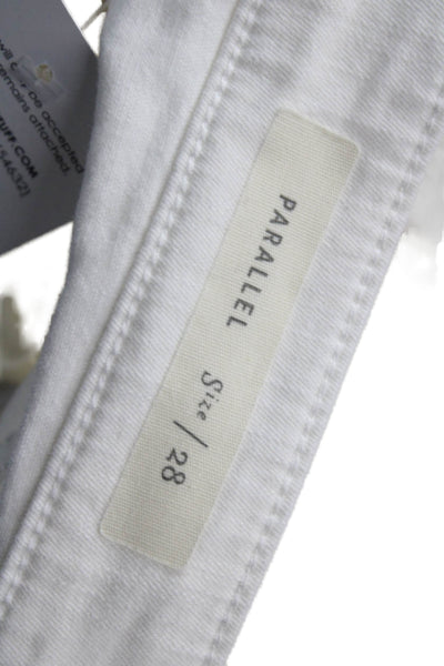 Pilcro and the Letterpress Anthropologie Women White Cropped Ankle Pants Size 28
