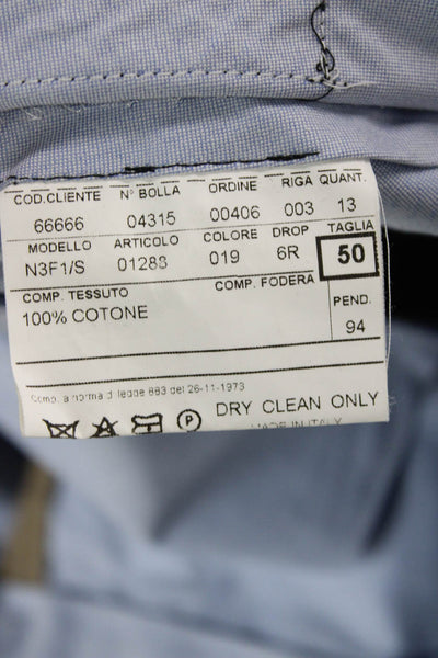 Eredi Pisano Mens Chinos Beige Button Cotton Size 50