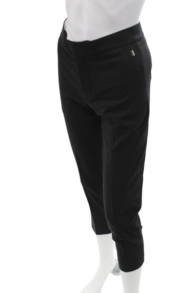 Chloe Womens Ankle Cropped Dress Pants Black Wool Size 34