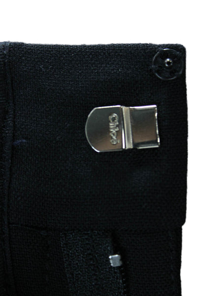 Chloe Womens Ankle Cropped Dress Pants Black Wool Size 34