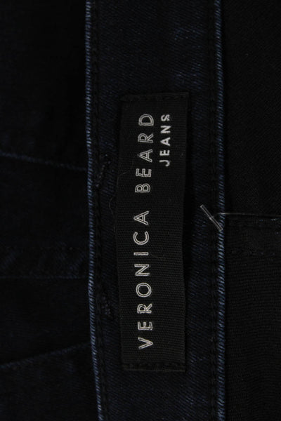 Veronica Beard Womens Dark Blue Bootcut Flared Jeans Size 24