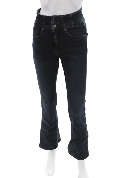 Veronica Beard Women Bootcut High Waisted Jeans Dark Blue Size 25
