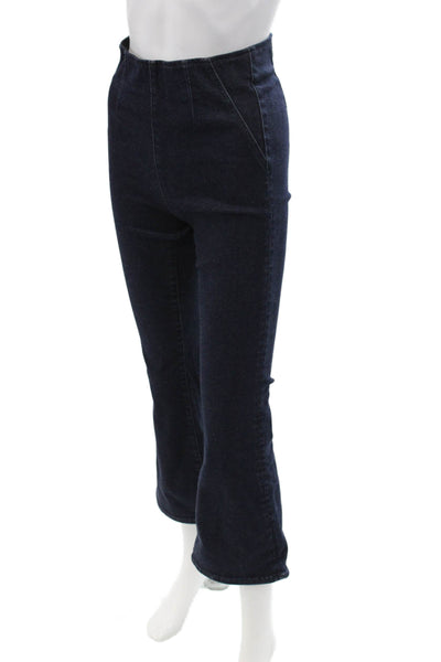 Veronica Beard Women Cropped Ankle Dark Blue Pants Petite Size XS