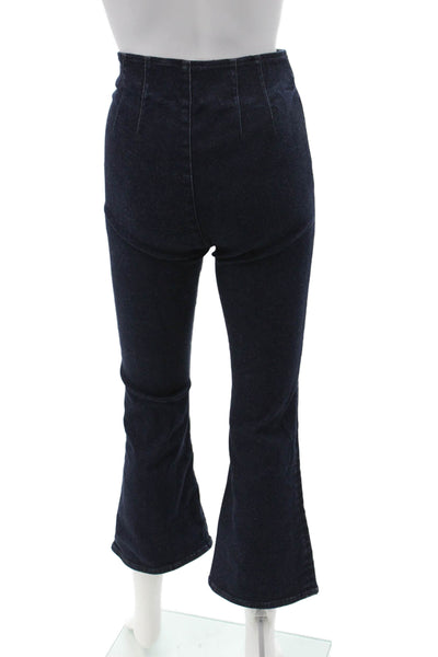 Veronica Beard Women Cropped Ankle Dark Blue Pants Petite Size XS