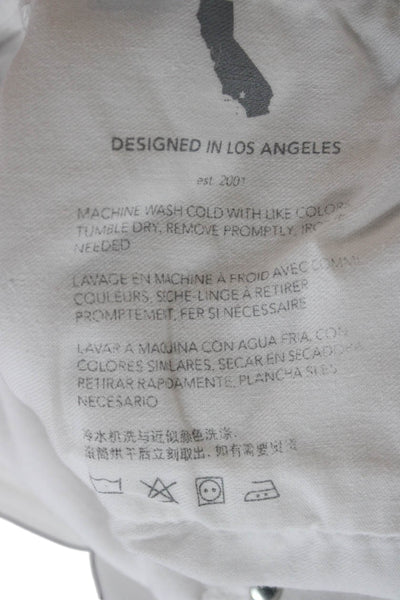 Adriano Goldschmied Women White Cropped Ankle Jeans Size 24