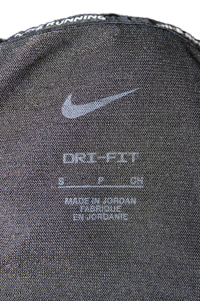 Nike Women Basic Black Polyester Round Neck Tank Sports Size S