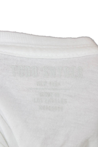 Todd Snyder Mens White 100% Cotton Crew Neck Short Sleeve T-Shirt Size S