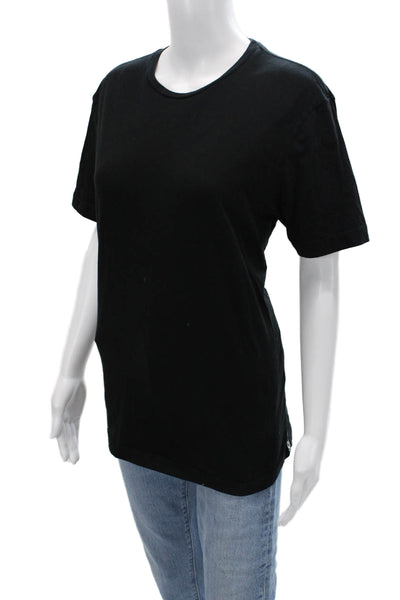 Todd Snyder Unisex Basic Black Cotton Crew Neck Short Sleeve T-Shirt Size S