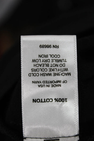 Todd Snyder Unisex Basic Black Cotton Crew Neck Short Sleeve T-Shirt Size S