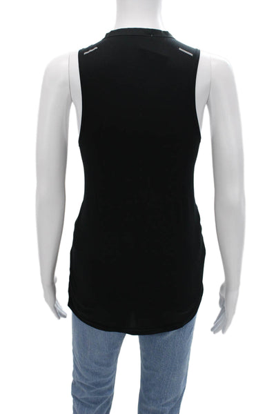 Nike Womens Active Tank Top Black Scoop Neck Solid 100% Polyester Size S