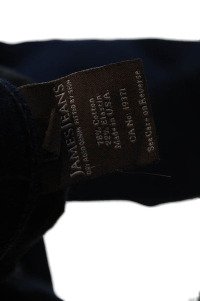 James Jeans Womens Dark Blue High Rise Bootcut Jeans Size 30