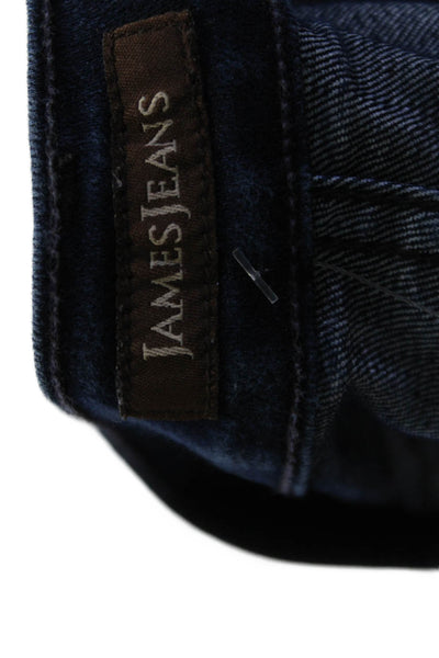 James Jeans Womens Dark Blue High Rise Bootcut Jeans Size 30