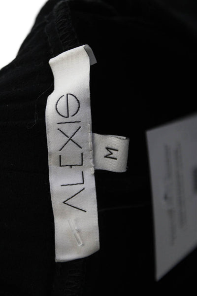 Alexis Womens Bohemian Black Drawstring Pants Size M