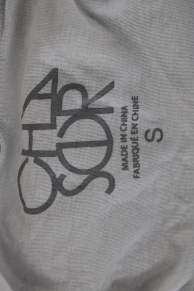 Chaser Women White 70s Graphic Crew Neck Jersey T-Shirt Short Sleeve Size S