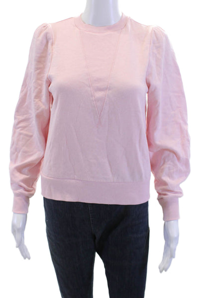 525 Womens Pullover Sweatshirt Pink Crew Neck Long Sleeve Size XS