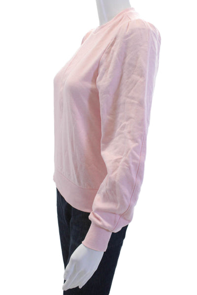 525 Womens Pullover Sweatshirt Pink Crew Neck Long Sleeve Size XS