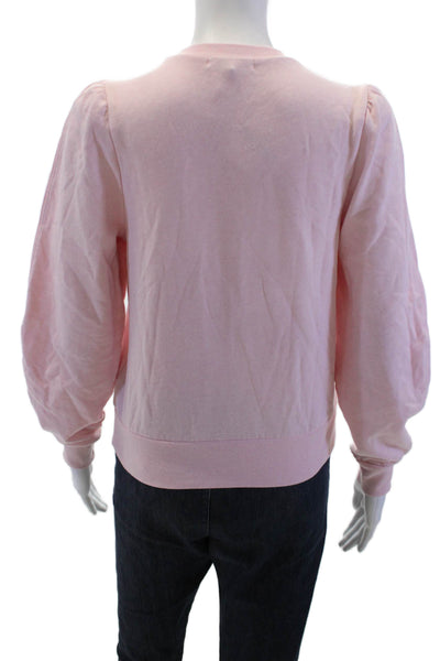 525 Womens Pullover Sweatshirt Pink Crew Neck Long Sleeve Size XS