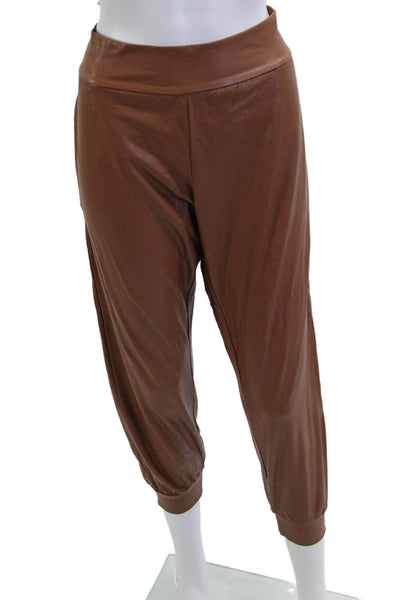 Commando Women Harem Jogger Pants Brown Army Solid Size L