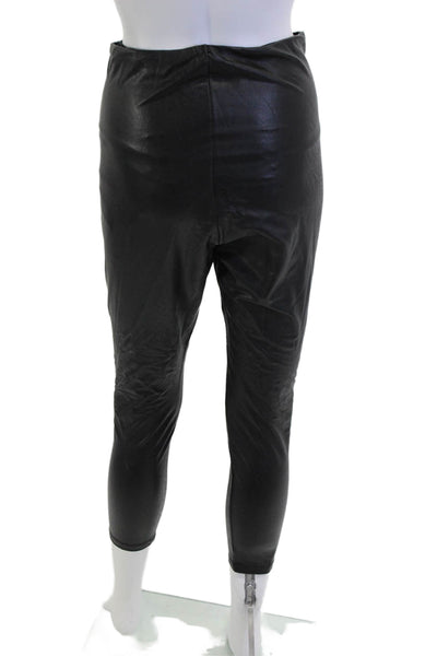 Commando Women Ankle Jeggings Black Biker Size L