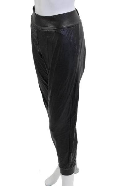 Commando Womens Black Harem Jogger Biker Pants Size L