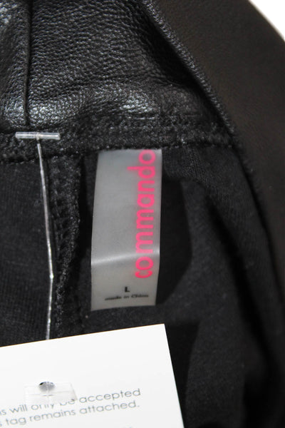 Commando Womens Black Harem Jogger Biker Pants Size L
