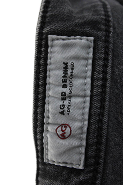 AG Adriano Goldschmied Womens Ankle Tapered Gray Mid Rise Jeans Size 31