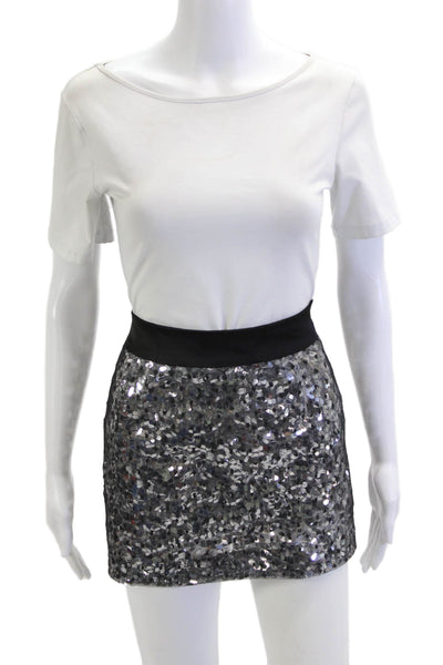 Cynthia Steffe Women Black Mini Pencil Skirt Size 10