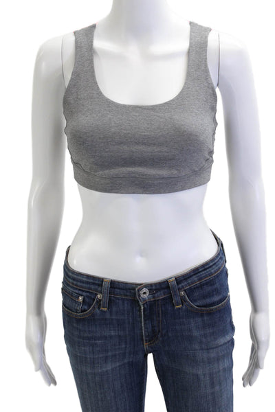 Lululemon Womens Two-Toned Strappy Activewear Bra Gray Size 8