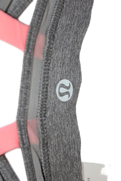 Lululemon Womens Two-Toned Strappy Activewear Bra Gray Size 8