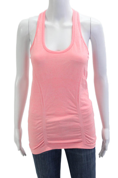 Athleta Womens Pink Basic Tank Round Neck Size S