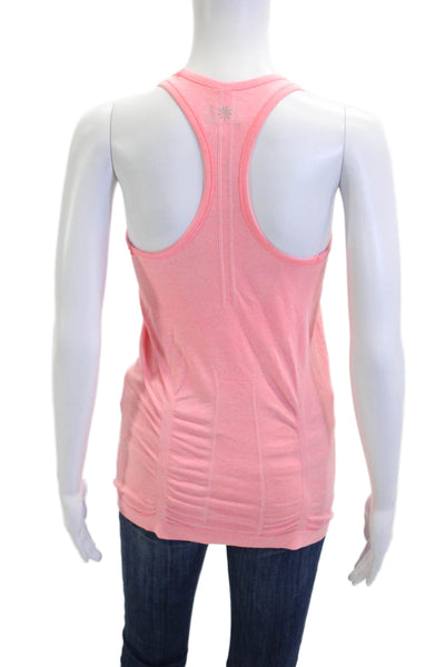Athleta Womens Pink Basic Tank Round Neck Size S